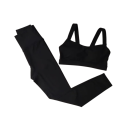 Dames sportoutfit met leggings en sportbeha, effen, nylon, comfortabel en stijlvol voor fitness en training 5
