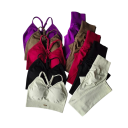 Dames sportoutfit met leggings en sportbeha, effen, nylon, comfortabel en stijlvol voor fitness en training 2