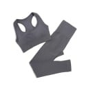 Dames sportset Leggings en sportbeha Effen fitnessset van nylon 6
