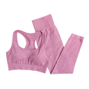 Dames sportset Leggings en sportbeha Effen fitnessset van nylon, polyester en spandex 3