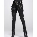 Dames stretchbroek, zwart 1