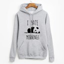 Dames sweatshirt IK HAAT OCHTEND 5