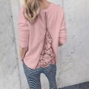 Dames sweatshirt met kant B12 5