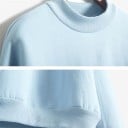 Dames sweatshirt zonder capuchon met graffiti-print tekst met cijfer 7 Ronde hals Verlaagde schouders Ribgebreide manchetten en zoom 9