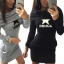 Dames sweatshirtjurk Smile 2