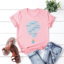 Dames T-shirt met ballonprint 11