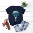 Dames T-shirt met ballonprint 1