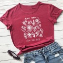 Dames T-shirt met bloemen A221 6