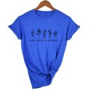 Dames T-shirt met bloemen 3