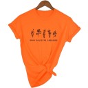 Dames T-shirt met bloemen 8