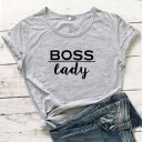 Dames T-shirt met boss lady print 3