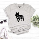 Dames T-shirt met bulldog print 7