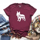 Dames T-shirt met bulldog print 9