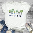 Dames T-shirt met cactusmotief 17