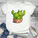 Dames T-shirt met cactusmotief 14