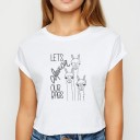 Dames T-shirt met dierenprint B352 17