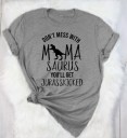 Dames T-shirt met dinosaurusprint A819 5