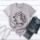 Dames T-shirt met egelprint 5
