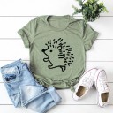 Dames T-shirt met egelprint 11