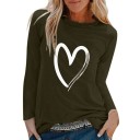 Dames T-shirt met hart 5
