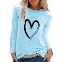 Dames T-shirt met hart 4