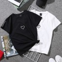 Dames T-shirt met hartjesprint B389 1