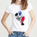 Dames T-shirt met lakprint 12