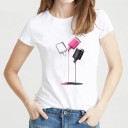 Dames T-shirt met lakprint 2
