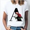 Dames T-shirt met letter 1