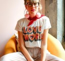 Dames T-shirt met Love print 4
