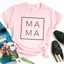 Dames T-shirt met opschrift MAMA 3
