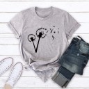 Dames T-shirt met paardenbloem 6