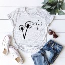 Dames T-shirt met paardenbloem 12