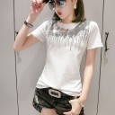 Dames T-shirt met pailletten B130 14