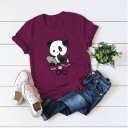 Dames T-shirt met pandaprint B373 5