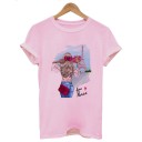 Dames T-shirt met Parijs motief 3