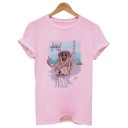 Dames T-shirt met Parijs motief 12