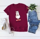 Dames T-shirt met schapenprint B383 1