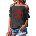 Dames T-shirt met uitsparingen A1258 15