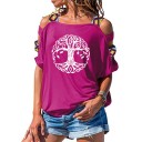Dames T-shirt met uitsparingen A1258 18