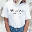 Dames T-shirt met veganistisch motief 8