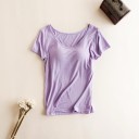 Dames T-shirt met verstevigde borst 15
