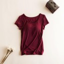 Dames T-shirt met verstevigde borst 12