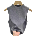 Dames T-shirt Universele maat Effen Brede schouderbanden Ronde hals Materiaal polyester Comfortabele basis top 5