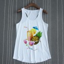 Dames tanktop met fruitprint 18