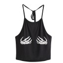 Dames tanktop met grappige opdruk zwart 1