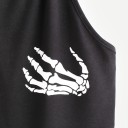 Dames tanktop met grappige opdruk zwart 3