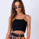 Dames tanktop met kettingbandjes 4