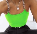 Dames tanktop met kettingbandjes 1