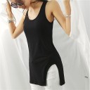 Dames tanktop met lange split 3